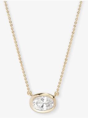 Melinda Maria She's a Boss Pendant Necklace
Gold|White Diamondettes
